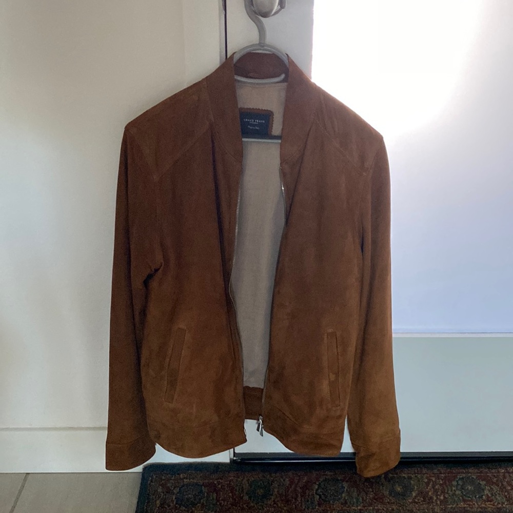 Suede Bomber Jacket